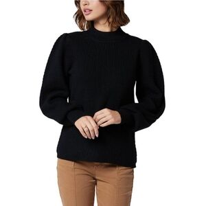 Joie Tandou Wool Sweater Black Turtleneck Sweater Mockneck Large